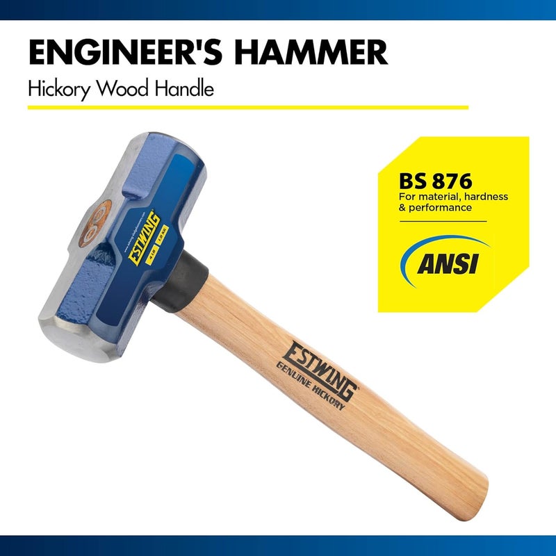 Estwing Engineer Hammer, 4 lb Head, 14" Hickory Wood Handle, #62313 - Image 2